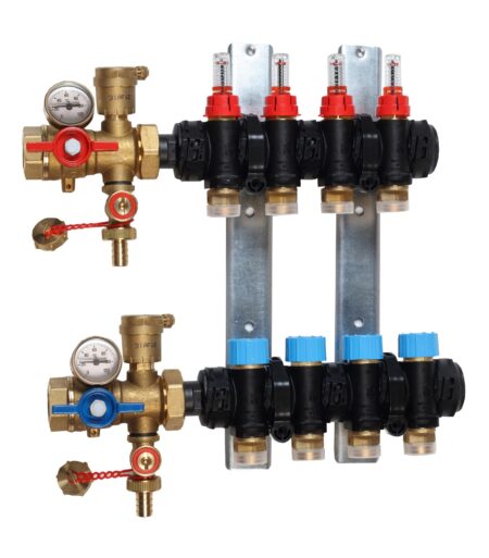 Colector modular premontado con caudalímetro